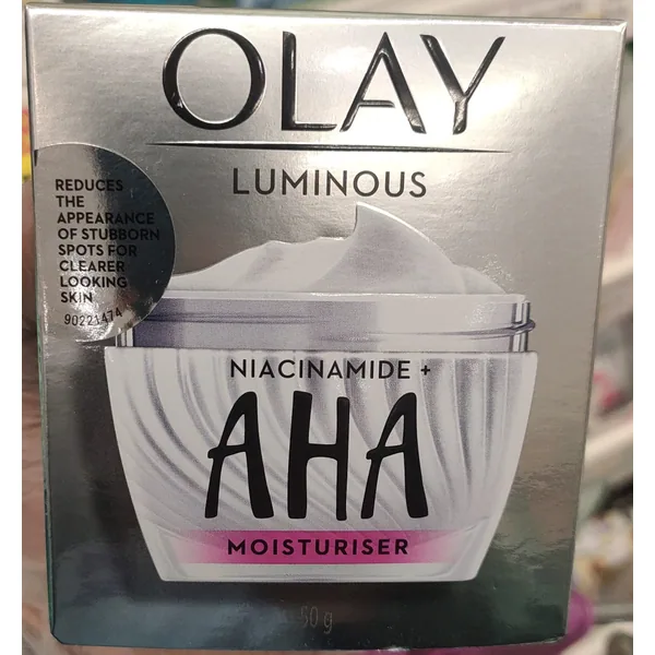 Olay AHA moisturizer in 50 g retail packaging