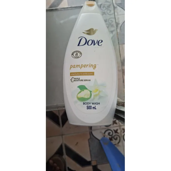 Dove Shea butter & vanilla body wash in 500 ml retail packaging